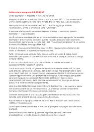 Lezione Di Letteratura Spagnola Prima Annualita 4 03 19 Studocu