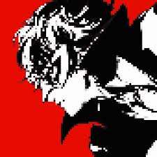 Persona 5 Logo Pixel Art I love the style of the persona team, and now that i have in my hands persona 5 i am amazed at how well they have done it. persona 5 logo pixel art