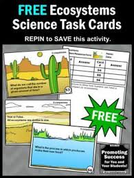 Free Ecosystem Activities Earth Science Review Ecosystems Task Cards Games Science Task Cards Earth Science Activities Ecosystem Activities