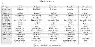 Homeschool Schedules Examples From Other Homeschool Families