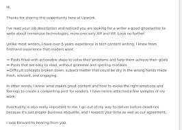Cover letter examples see perfect cover letter examples that get you jobs. How To Write A Powerful Proposal To Land A Job On Upwork Nar Poghos Tealfeed