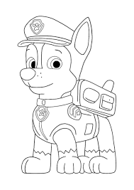 The series focuses on a young boy named ryder who leads a crew of search and rescue dogs please adjust image scale settings to your preferred size before printing. Paw Patrol Chase Coloring Pages 4 Free Printable Coloring Sheets 2020 In 2021 Paw Patrol Coloring Paw Patrol Coloring Pages Chase Paw Patrol