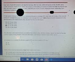 Cute camel woodcraft company's income statement reports data for its first year of operation. Solved Profitability Ratios Help In The Analysis Of The C Chegg Com