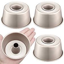 Chefmade 4pcs Non Stick 4 Inch Mini Angel Food Cake Pan Heavy Duty Carbon Steel Fda Approved Oven Roasting Bak Angel Food Angel Food Cake Pan Angel Food Cake