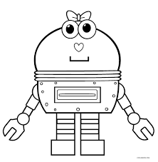 The robots can be colored in a multitude of colors like silver, gray and black. Free Printable Robot Coloring Pages For Kids