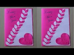 Greeting card candy card by mok studio collection lfd christmas & new year 2014, rectangle, outside green. Diy How To Make New Year Card Handmade New Year Card Idea New Year Greeting C New Year Cards Handmade Birthday Card Drawing Happy Birthday Cards Handmade