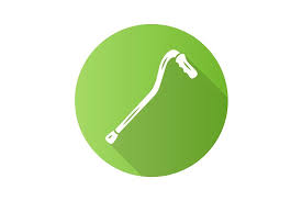 Walking Cane Stick Flat Design Icon Flat Design Icon Web Design Trends Web Design Tips