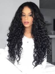 Take a look at the following picture. Fluffy Long Curly Black Afro Hairstyle Synthetic Wig For Black Women