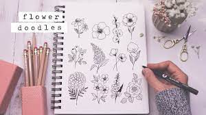 Finalise the design and erase. Twelve Easy Flower Doodles You Need To Know Youtube