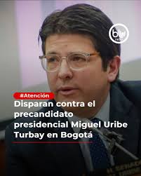 Atención En la tarde de este sábado 7 de junio, se registró un atentado  contra el precandidato presidencial del partido Centro Democrático, Miguel  Uribe Turbay, mientras participaba en un evento de campaña