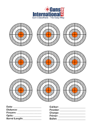 Do you like to print out your own targets? Printable Targets