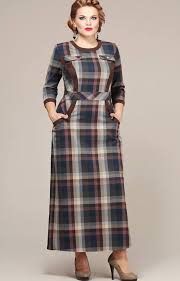 фасоны летних платьев из штапеля для женщин 50 лет Plate V Kletku Dlya Polnyh Zhenshin La Degrade Naryady Odezhda Dlya Polnyh Platya