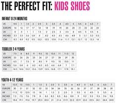 13 Best Children Shoe Size Chart Images Shoe Size Chart