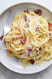 Romano cheese would taste delicious in this recipe, as would a blend of cheeses. Spaghetti Carbonara Recipe Recipe Spaghetti Carbonara Recipe Carbonara Recipe Nyt Cooking