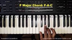 F, a, and c.to find the notes, we use the black keys to help u. How To Play The F Major Chord On Piano And Keyboard Youtube