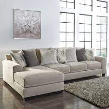 In your choice of leather on a simple, minimalist form, its bench cushioning, flanged edges and modern metal legs add plenty of flair. Benchcraft By Ashley Ardsley Contemporary 2 Piece Sectional With Left Chaise Royal Furniture Sectional Sofas
