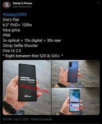 Apr 10, 2020 · the quickest way to take a screenshot is to use the buttons. Samsung Galaxy S20 Fe Real World Images Leak Show A Rather Slick Phone