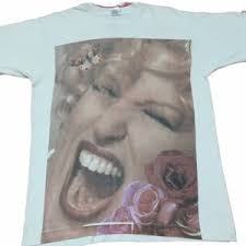 Vintage 90's Paula Abdul White Large T Shirt Singer Music Concert Shirts  Solo Singer Tees Size L