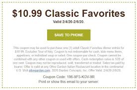 Does olive garden have any coupons. Absolute Shopping Community
