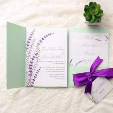 Mint And Purple Wedding Cards Purple Wedding Card Purple Wedding Invitations Spring Wedding Invitations