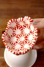 Peppermint Candy Bowls Peppermint Candy Bowl Best Christmas Desserts Peppermint Candy