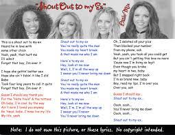 I can see you standing, honey / with his arms around your body / laughin', but the joke's not funny at all / and it took you five whole minutes / to pack us up and leave me with it Shout Out To My Ex Lyrics Little Mix Lyrics Shout Out Broken Heart