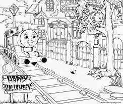 A few boxes of crayons and a variety of coloring and activity pages can help keep kids from getting restless while thanksgiving dinner is cooking. Haunted Thomas The Train Halloween S25f6 Coloring Pages Printable