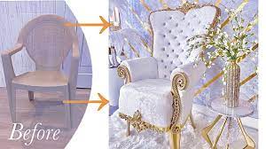 Purchase comfortable and trendy throne chairs at alibaba.com for a splendid experience. See How I Turned A Plastic Chair Into A Throne Chair Diy Chair On A Budget Youtube