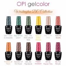 Opi Gelcolor Soak Off Uv Led Gel Polish Colours From The Washington Dc Collection