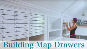 Blueprint cabinets can be used for more than just storing blueprints. How To Build And Install Diy Map Drawers Youtube
