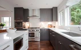 Grey shaker cabinets kitchen ideas. Dark Gray Shaker Kitchen Cabinets Transitional Kitchen Kitchen Design Kitchen Cabinets Shaker Kitchen Cabinets