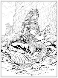 In appearance, mermaids have the appearance of pale girls, with green hair and. Best Mermaid Coloring Pages Coloring Books Cleverpedia