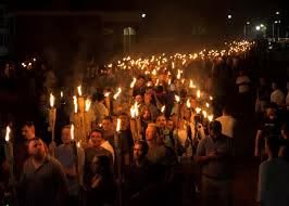 Torch-bearing white supremacists descend on UVA ahead of “Unite the Right”  rally.