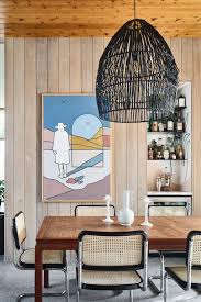 Murals Around Every Corner Make This Austin Home Sing In 2020 Austin Homes Mural Wood Panel Walls