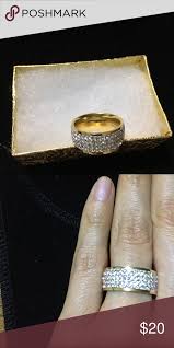 Qvc Steel By Design Silk Fit Crystal Ring Size 6 Qvc Jewelry Steel By Design Crystal Rings