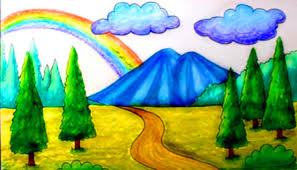 Rainbow Landscape Painting Steemkr A wide variety of bamboo scenery paintings options are available to you, such as subjects, style, and printing.