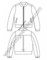 V22 Windbreaker Jacket Fashion Technical Drawing Template Flat Sketches Fashion Drawing Technical Drawing