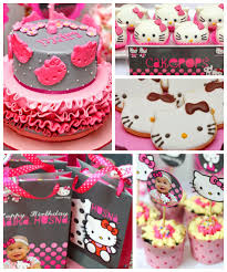 24 '' w x 20 '' h x 24 '' d; Kara S Party Ideas Pink Grey Hello Kitty Birthday Party Ideas Decor Idea Cake
