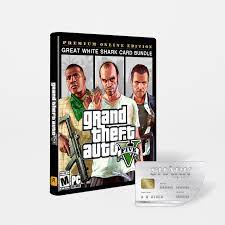 Shark cards pay out cash bonuses to players and can significantly impact the player's progress. Grand Theft Auto V Premium Online Edition Great White Shark Card Bundle Rockstar Warehouse