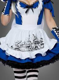 Alice im wunderland entstammt einem kinderbuch, wurde vielfach verfilmt und ist immer noch unglaublich beliebt. Alice Kleid Fur Damen Bei Kostumpalast De