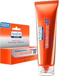 Acnefree Terminator 10 Acne Spot Treatment With Benzoyl Peroxide 10 Maximum Strength Acne Cream Treatment 1 Ounce Pack Of 1 Lazada Ph
