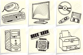 Huion h610 pro graphics drawing tablet with 2048 levels of pen pressure sensitivity, a larger surface area, and a lower price, the huion h610 pro offers some serious competition to its wacom rival. Pc Components And Peripheral Devices Sketches On Yellow Memo Sticks Royalty Free Cliparts Vectors And Stock Illustration Image 12940863