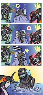 M Muto I Love You Baby G Shut Up F Muto I Love You Too Baby G Shut Up M Muto Hey Guess What I Got Godzilla Funny Godzilla Godzilla Comics