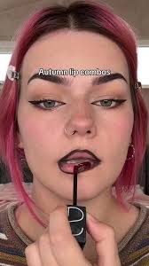 The best time of the year 🍁🎃 #makeup #autumn @Fenty Beauty trace’d out  lip liner in coal blooded @NARS Cosmetics power matte lip pigment in rock  with u @ColourPop Cosmetics lip liner in hoopty @Rare ...