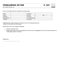 Solemn declaration, affirmation in lieu. Fillable Online Verklaring Op Eer Fax Email Print Pdffiller