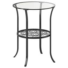 Ikea Klingsbo Side Table Black Clear Glass Side Table Black Side Table Table