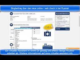 Dies ist ab 30 stunden bis 4 oder 1 stunde vor abflug möglich. Online Check In Web Check In Mobile Check In Bei Ryanair So Geht Es Ohne Extra Kosten Youtube
