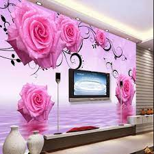 Beibehang Custom Wallpaper 3d Stereoscopic Rose Europe Tv Backdrop Wallpaper Living Room Bedroom Mural Papel De Parede Wallpaper 3d Wallpaper For Walls 3d Wall