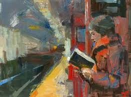 Tracks Darren Thompson Fine Art Tracks Is Part Of A Series To Do With The Female Figure Reading In Various Poses And Situations Th Reading Art Art Fine Art