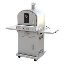 Pacific Living 22 8 Outdoor Pizza Oven Gas Grill With Cart Firin Pizza